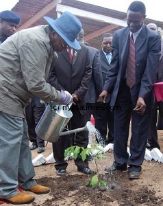 leader-mutharika-treeplanting