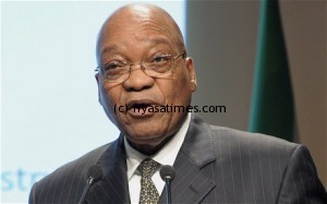 Zuma: Not coming