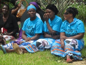 Some of the DPP die hards in their party colours