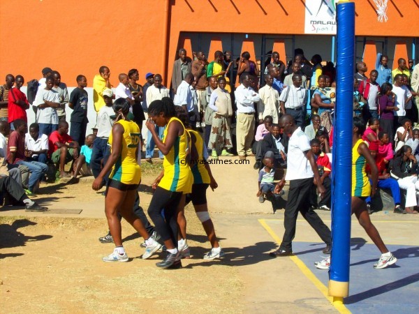 Escom Sisters going on recess after the second quarter