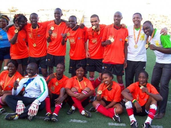 Paradise with their medals