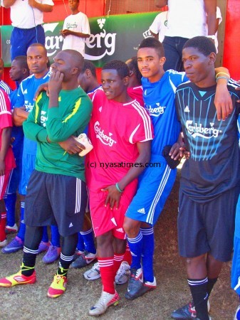 The two youngstest players in Bullets and Nomads camp......Gabadihno and Gerald Phiri jnr