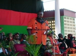 Vice President Kachali at the rally