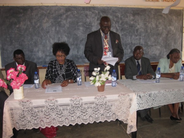 Chinkwita-Phiri flanked by other commissioners