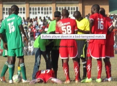 Bullets player down after being attacked by Moyale