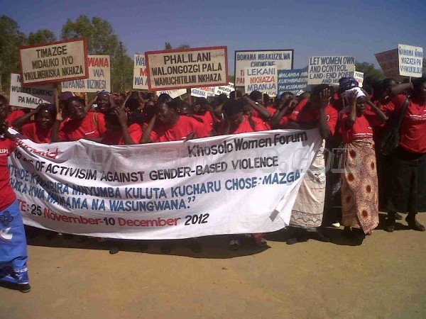 marching to end GBV