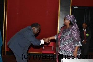 President Banda with Economic Planning Minister Goodall Gondwe