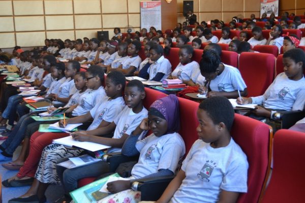 A Cross section of  students participating in the girls science camp at    MUST.Pic-Francis Mphweya-MANA, 