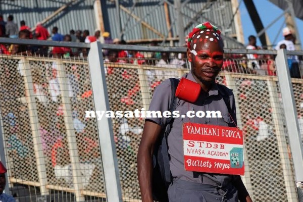 A Nyasa Bullets supporter -Photo Jeromy Kadewere