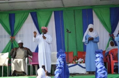 Manganya speaking at the Islamic event