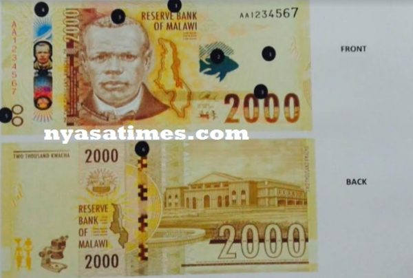 K2,000 bank note