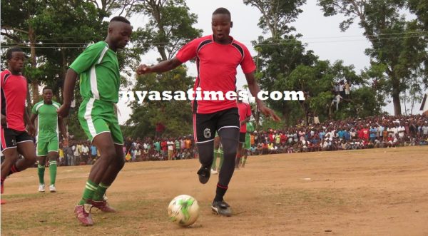 Finalists in the Nankhumwa football cup at Chisitu ground in Mulanje.- Photo by Jeromy Kadewere, Nyasa Times