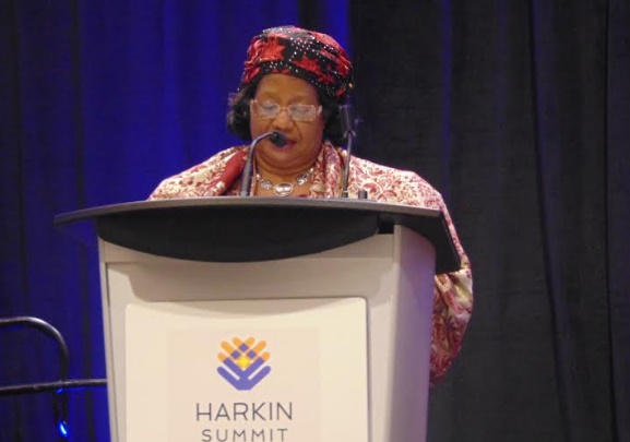 Joyce Banda makes a case for peoplr woith dissabilities during her Keynote Address