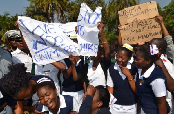 The KCN students  saying the fees hike must be brought down because they are too poor to afford it.