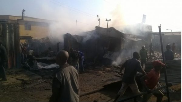 Fire guts shops in Lilongwe
