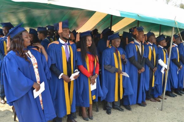 A cross section of graduants at Catolic University of Malawi captured at the ceremony