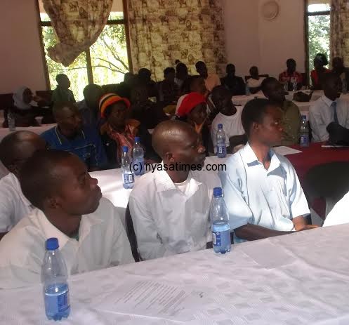 A cross-section of the youth listen attentively during the meeting