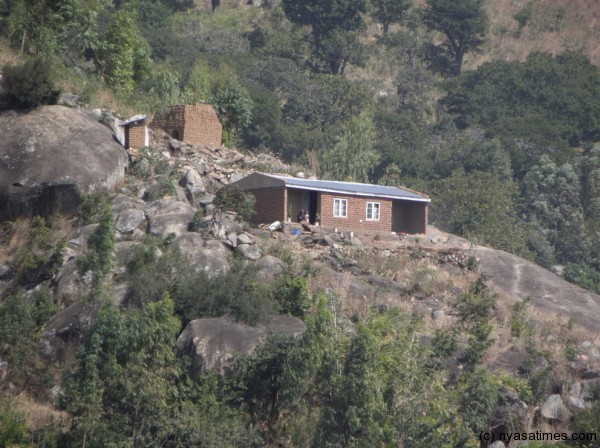 A house built on rocks on the slopes of Soche Mountain- Photos By Nyasa Times