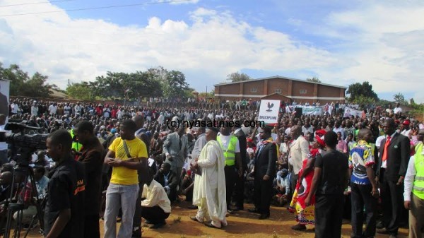 A view of Masintha crowds .-Photo by Jeromy Kadewere