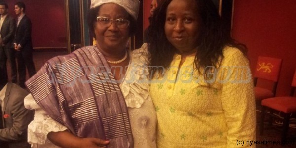 President Joyce Banda (left) will host film makers and celebrities from different parts of Africa during the nominations event that will be hosted by Malawi.