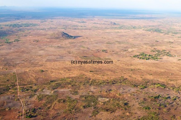 Aerial view of the land that needs tree planting.-photo courtesy of Cluny Wildlife Trust. 