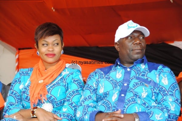 Aford president Enock Chihana and his wife 
