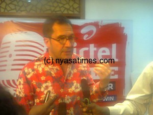 Airtel MD Schlittke announed the music competition