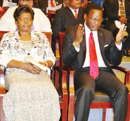 Rev Lazarus Chakwera the Malawi Congress Party  president and leader of opposition with his wife: Thank God we were not hurt