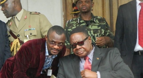 President Mutharika and one of his trusted aides Ben Phiri, reportedly out of State House