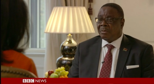 Malawian President Mutharika appeared on BBC Hardtalk indepth interview program