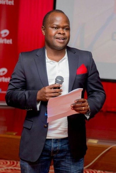 Airtel's Elias Imaan, his brand is keen to expose and celebrate creative talent. Pic by brian Itai,Mana.