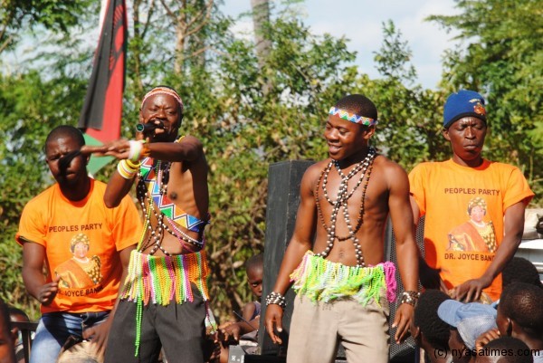 Akamwile band were there to entertain the people