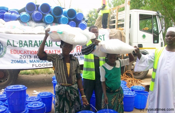 Donation to flood survivors by Al-Barakah Charity Trust