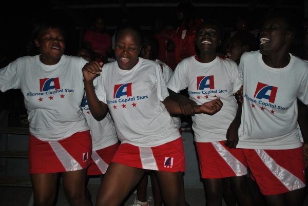 Alliance Capital girls dancing after their victory...Photo Jeromy Kadewere