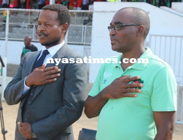 Malawi  head coach Ernest Mtawali and his assistant Nswazirimo Ramadhan