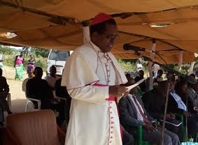 Archbishop Ziyaye speaking at the event pic Sarah Munthali.