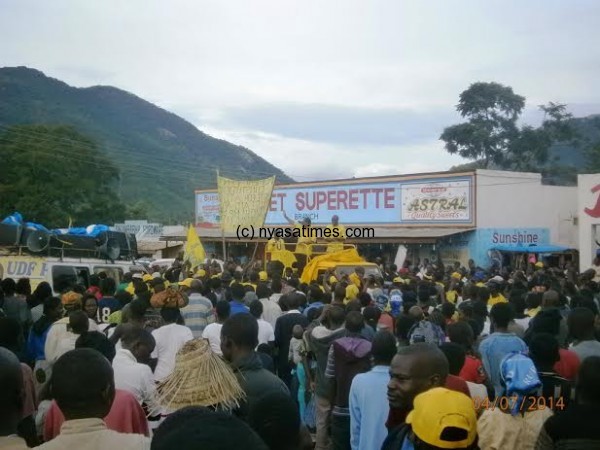 Atupele arriving at Rumphi boma