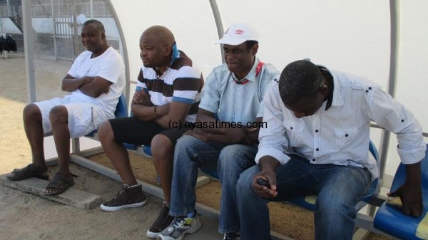 In shock defeat: Azam Tigers bench....Photo Jeromy Kadewere