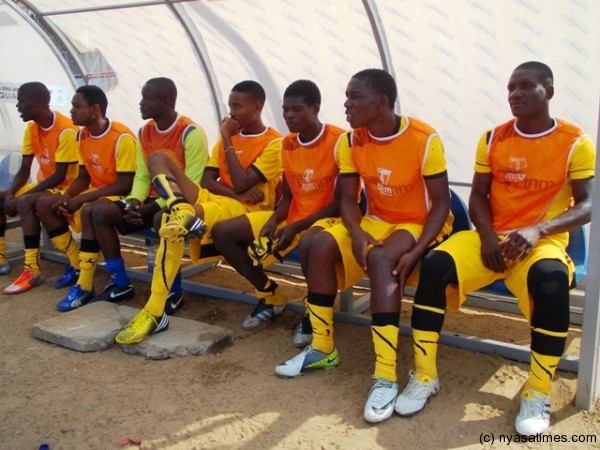 Sombre: Azam Tigers players on the bench