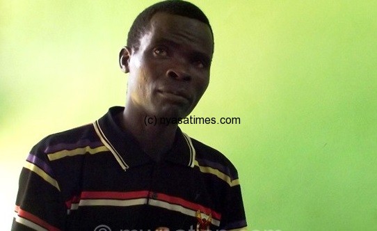 Samuel Jickson, whose wife was killed by unidentified dogs in Lilongwe on February 17