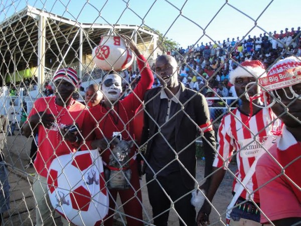 BB die hards captured before the game.-Photo by Alex Mwezalumo, Nyasa Times