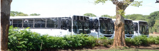 The impounded buses
