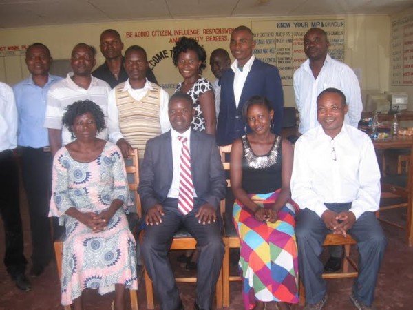 Bamusi with memebrs of the CSO's network in a group photo