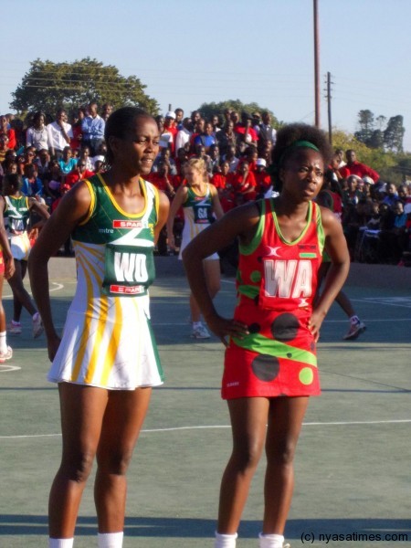 South Africa players celebrating with some of Swaziland players after their victory.....Photo Jeromy Kadewere