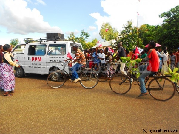 PPM supporters welcome Katsonga