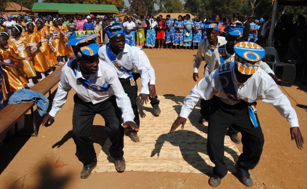 Beni dance added colour to the ceremony....Photo Jeromy Kadewere