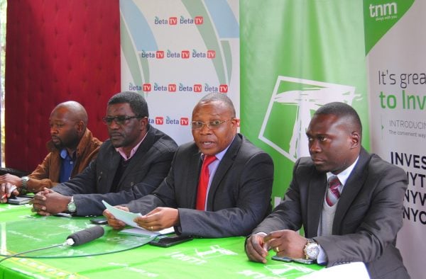 Big men infront during the signing ceremony at Wine House in Blantyre...Photo Jeromy Kadewere