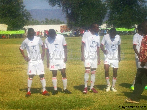 Some of Blantyre United players: Happy with sponsorship