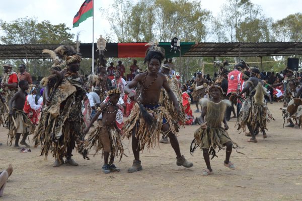 Boys performing ngoma dance at Umhlangano- Pic by Lisa Vintula