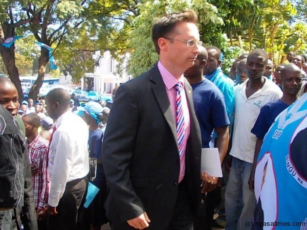 British High Commissioner arriving....Photo Jeromy Kadewere/Nyasa Times